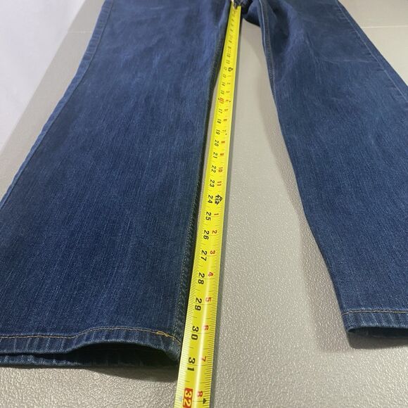 CARHARTT Jeans Rugged Flex Workwear Straight Fit Denim Mens 40x32 Dark Wash Blue - Picture 7 of 11